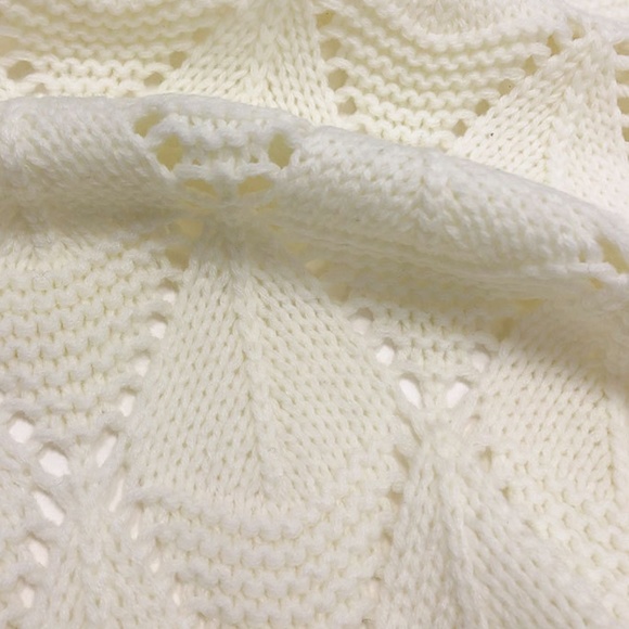 Off White Knit White Textured Cardigan - Picture 14 of 15